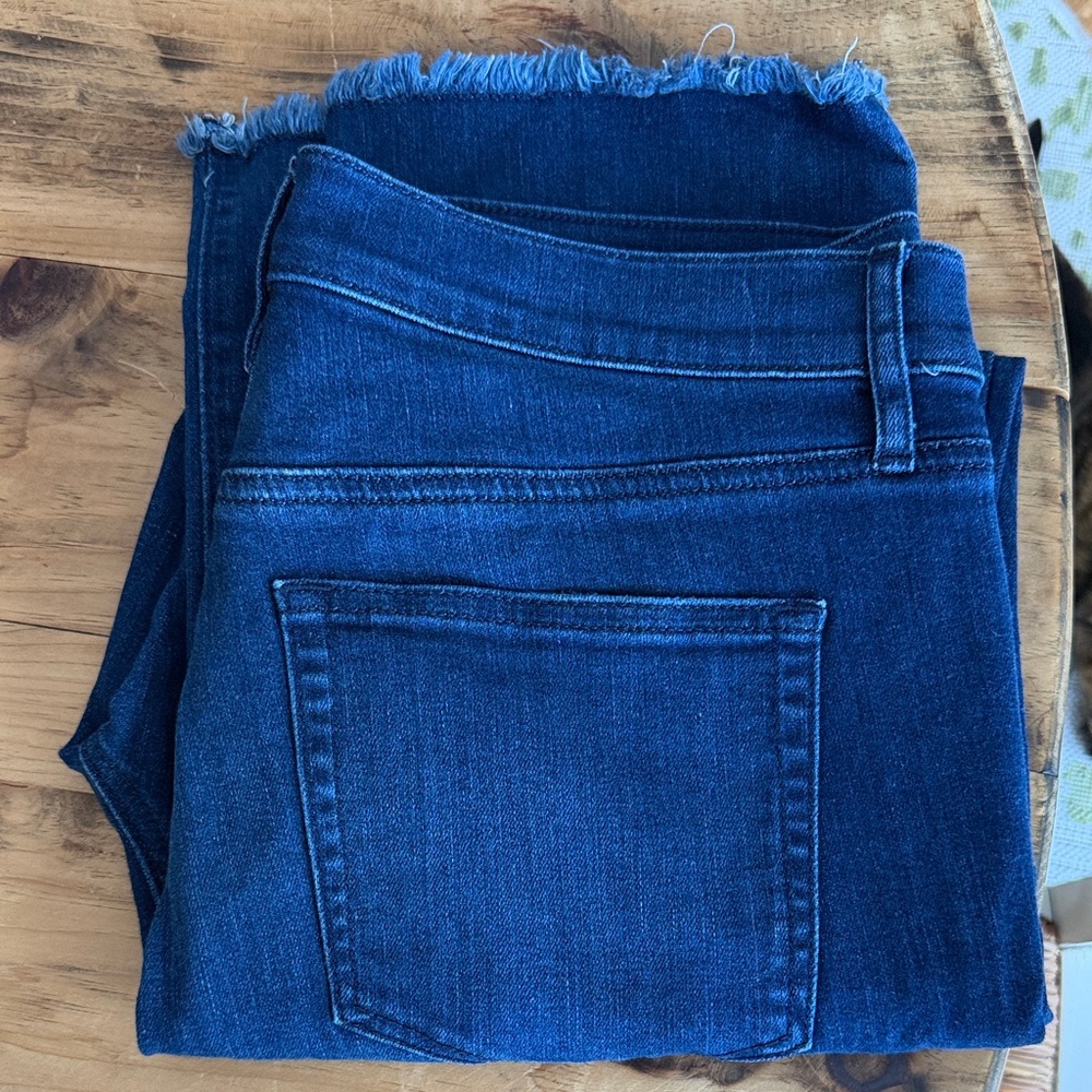 LOFT Dark Blue Ankle Jeans